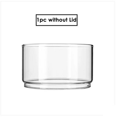 Топлоустойчива стъклена купа Stackabe Кръгли купи за плодова салата Прозрачен кухненски контейнер за съхранение на храна