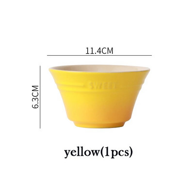 4,5 инча 8 цвята чинии Купа с плодове Сервиз Рамен купи за храна Кухня Салата Сладък трапезарен бар Домашна градина