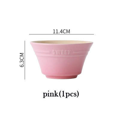 4,5 инча 8 цвята чинии Купа с плодове Сервиз Рамен купи за храна Кухня Салата Сладък трапезарен бар Домашна градина