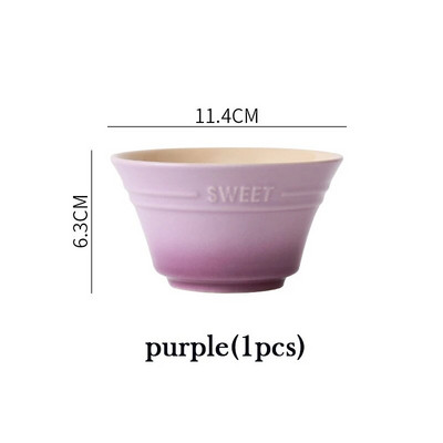 4,5 инча 8 цвята чинии Купа с плодове Сервиз Рамен купи за храна Кухня Салата Сладък трапезарен бар Домашна градина