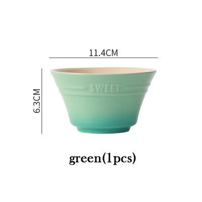 4,5 инча 8 цвята чинии Купа с плодове Сервиз Рамен купи за храна Кухня Салата Сладък трапезарен бар Домашна градина