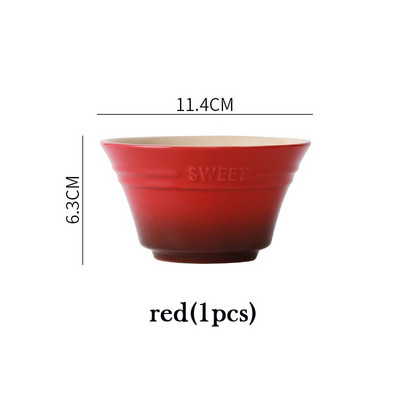 4,5 инча 8 цвята чинии Купа с плодове Сервиз Рамен купи за храна Кухня Салата Сладък трапезарен бар Домашна градина