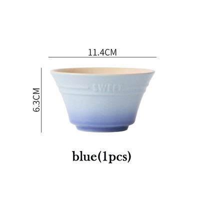 4,5 инча 8 цвята чинии Купа с плодове Сервиз Рамен купи за храна Кухня Салата Сладък трапезарен бар Домашна градина