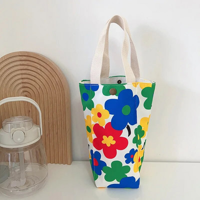 Sűrűsödő termosz pohárhuzatok Hordozható vászon kézitáska vizespalack hüvely Újrafelhasználható vizes palack hordtáska palacktartozékok