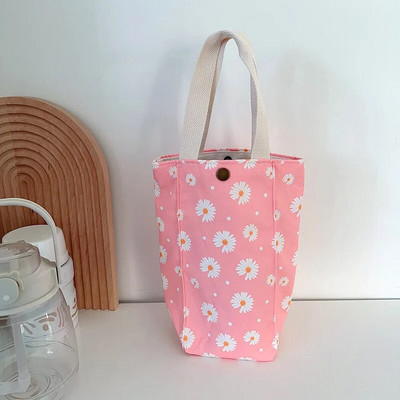 Sűrűsödő termosz pohárhuzatok Hordozható vászon kézitáska vizespalack hüvely Újrafelhasználható vizes palack hordtáska palacktartozékok