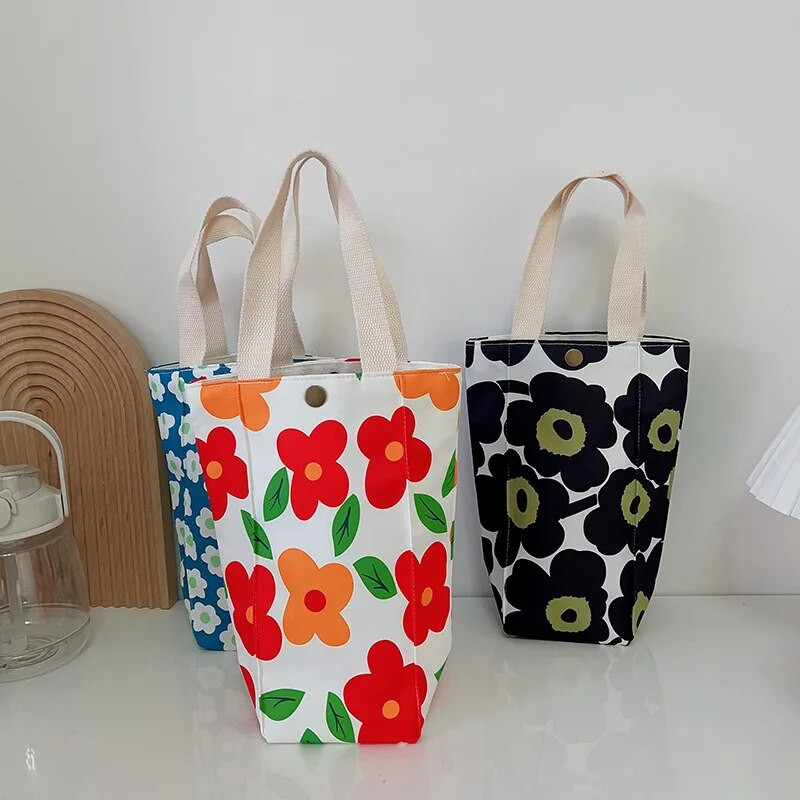 Sűrűsödő termosz pohárhuzatok Hordozható vászon kézitáska vizespalack hüvely Újrafelhasználható vizes palack hordtáska palacktartozékok