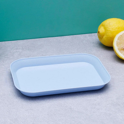 Творческа пшенична слама Правоъгълна чиния Меламинова здравословна посуда, прибори, десерт, суши, паста, чинии, чинии, кухненски инструмент за готвене