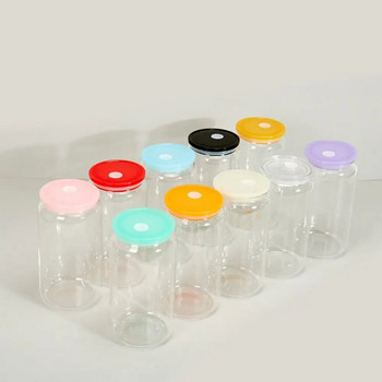 Капак за чаша от 16 унции Преносими бонбонени пластмасови стъклени капаци за чаши Чаша за студено кафе Капак за купа за многократна употреба