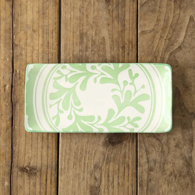 Креативен скандинавски стил Керамични прибори за хранене Ресторант Правоъгълна суши чиния с плодове Домакински закуски Плитка плоска чиния за основно ястие