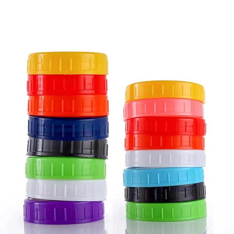 70 mm-es 86 mm-es befőttesüveg fedél Jó tömítés, újrafelhasználható műanyag tömítésű palackfedél széles szájú tégelyhez Tartós szivárgásmentes konyhai eszközök