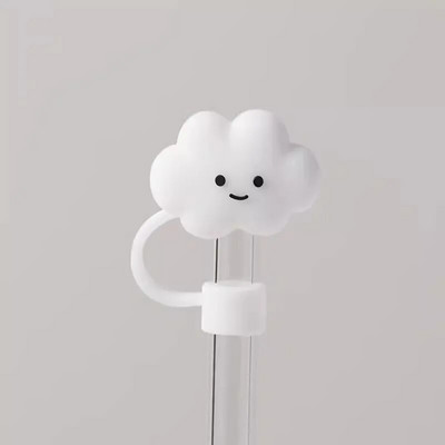 Aranyos Starwberry szalmahuzatok Stanley Tumbler Kawaii Animal szilikon szalmafeltöltőhöz porálló védősapka 10 mm-es szívószálhoz