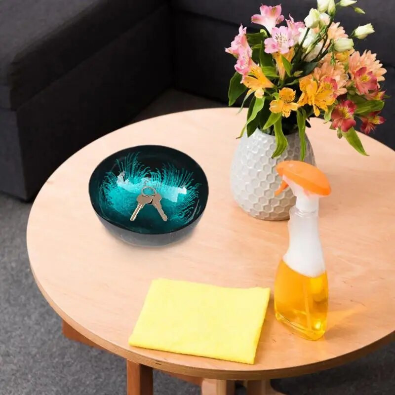 Μπολ Smoothie καρύδας Επαναχρησιμοποιήσιμο μπολ ζαχαρωτών Γυαλισμένο μπολ δημητριακών με φυσικό κλειδί Μπολ Γυαλισμένο διακοσμητικό μπολ για το σπίτι