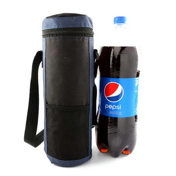 Μεγάλη τσάντα για μπουκάλι νερού Θήκη για μπουκάλι νερού γενικής χρήσης με κορδόνι υψηλής χωρητικότητας μονωμένη τσάντα ψυγείου υπαίθρια ταξιδιωτικά κάμπινγκ Πεζοπορία
