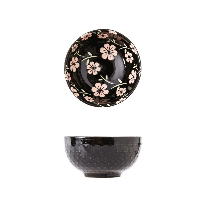 Kerámia tálak Konyhai mély leveses tálak Porcelán salátatálak Ramen tészta gabona desszert egymásra rakható mély tésztás tálak