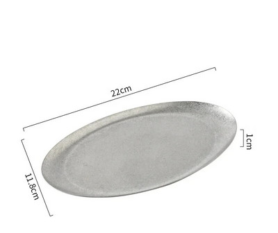 Скандинавска пържола от неръждаема стомана Чинии за вечеря Снек Плодове Десерт Торта Зеленчукова плитка чиния Корейска мода Ретро сервизи