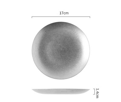 Скандинавска пържола от неръждаема стомана Чинии за вечеря Снек Плодове Десерт Торта Зеленчукова плитка чиния Корейска мода Ретро сервизи