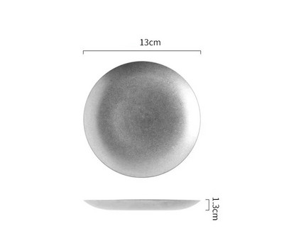 Скандинавска пържола от неръждаема стомана Чинии за вечеря Снек Плодове Десерт Торта Зеленчукова плитка чиния Корейска мода Ретро сервизи