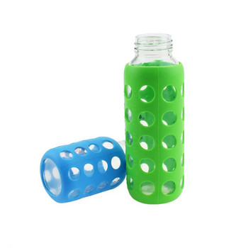 Κούφιο κάλυμμα μπουκαλιού νερού αντιζευτικό κάλυμμα ποτηριού που δεν πέφτει παιδικό γυάλινο προστατευτικό μανίκι μπουκαλιού γάλακτος