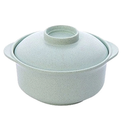 Пшенична слама за бързо приготвяне на юфка Купа за супа Контейнер за храна с капак Кухненски прибори Изолация Купа против горещ ориз Съдове за хранене