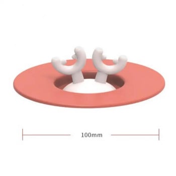 Κούπα Cartoon Antler Silicone Cup Καπάκι Κούπα Κεραμικό Κύπελλο Αδιάβροχο Αδιάβροχο Σφραγιστικό Creative Bowl Καπάκι Κυπέλλου πολλαπλών χρήσεων