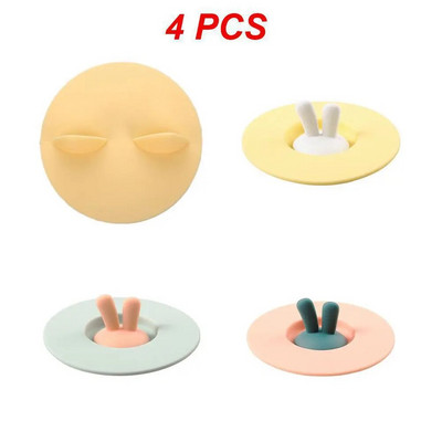 Rajzfilm agancs szilikon csésze fedél bögre kerámia csésze szivárgásmentes porálló kiömlésmentes tömítés Kreatív tálfedél Többcélú csésze fedél