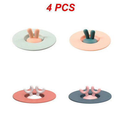 Rajzfilm agancs szilikon csésze fedél bögre kerámia csésze szivárgásmentes porálló kiömlésmentes tömítés Kreatív tálfedél Többcélú csésze fedél