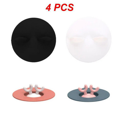 Rajzfilm agancs szilikon csésze fedél bögre kerámia csésze szivárgásmentes porálló kiömlésmentes tömítés Kreatív tálfedél Többcélú csésze fedél