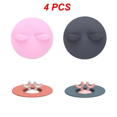 Rajzfilm agancs szilikon csésze fedél bögre kerámia csésze szivárgásmentes porálló kiömlésmentes tömítés Kreatív tálfedél Többcélú csésze fedél