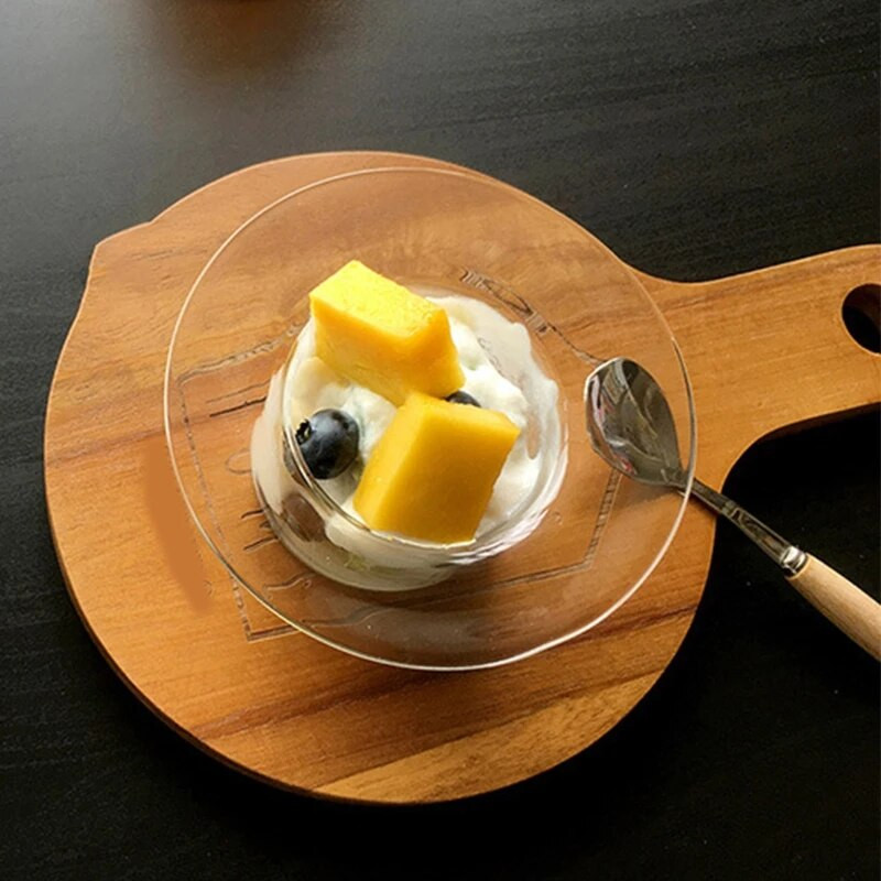 Μπολ Σούπας Ψάθινο καπέλο Μπολ Κουζινικά σκεύη Γυάλινο Υλικό 2 μεγέθη για να διαλέξετε