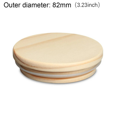 Újrafelhasználható bambusz fa fedők szalmalyukas turmixok befőzés tároló palackok befőttesüveg fedél széles szájú csésze környezetbarát fedők sapka