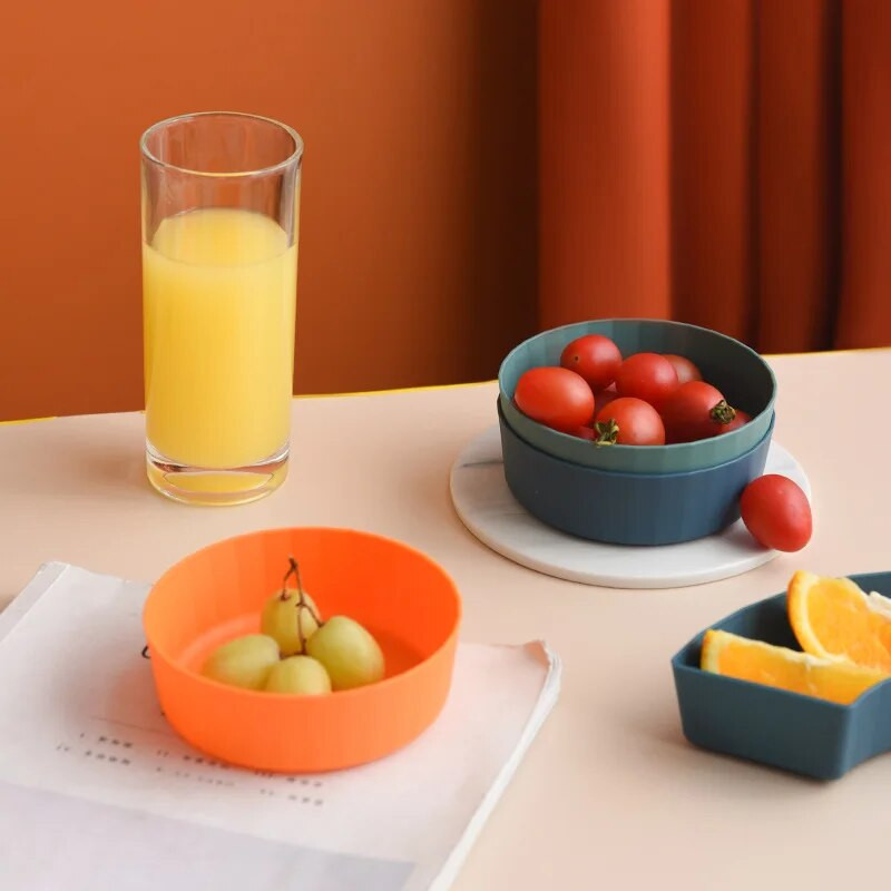 Κουζίνα με φρούτα Μπολ Πιάτο δείπνου Κάμπινγκ Τροφίμων Δοχείο αποθήκευσης Κουτί πικ-νικ Βουτώντας τούρτα καρυκεύματα Μικρό πιάτο