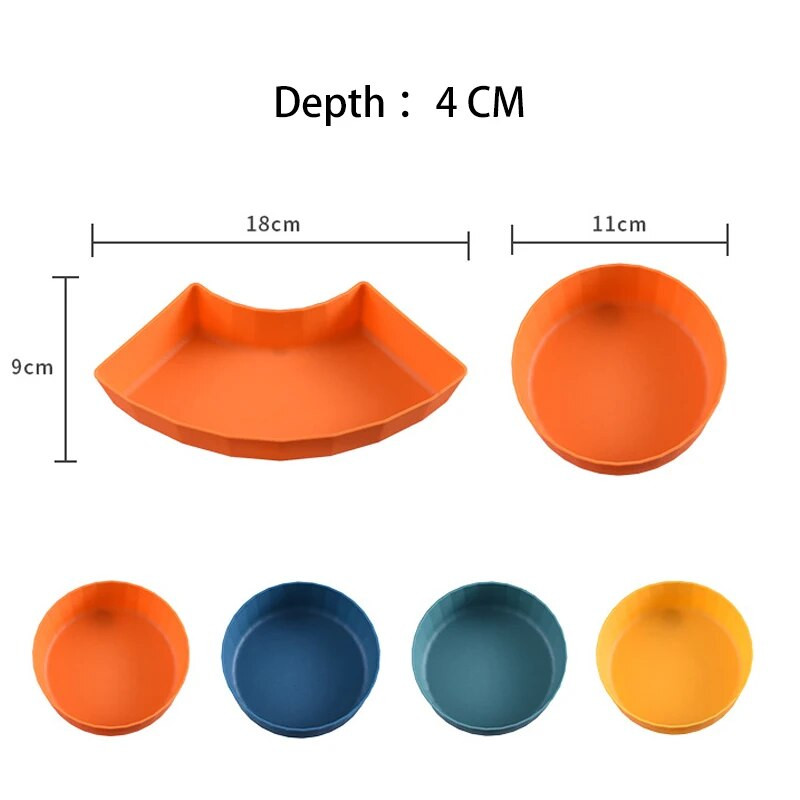 Κουζίνα με φρούτα Μπολ Πιάτο δείπνου Κάμπινγκ Τροφίμων Δοχείο αποθήκευσης Κουτί πικ-νικ Βουτώντας τούρτα καρυκεύματα Μικρό πιάτο