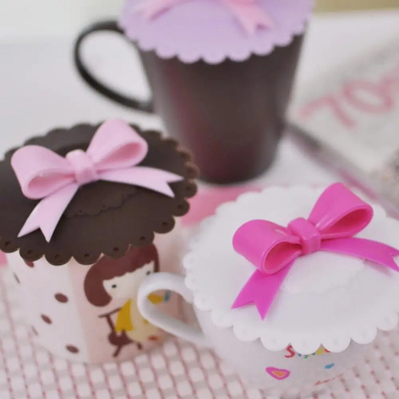 Επαναχρησιμοποιήσιμο καπάκι κύπελλου σιλικόνης με προστασία από διαρροή σκόνης Κάλυμμα φλυτζανιού Κάλυμμα κούπας Ανθεκτικό στη θερμότητα Κάλυμμα κούπας Αξεσουάρ κουζίνας