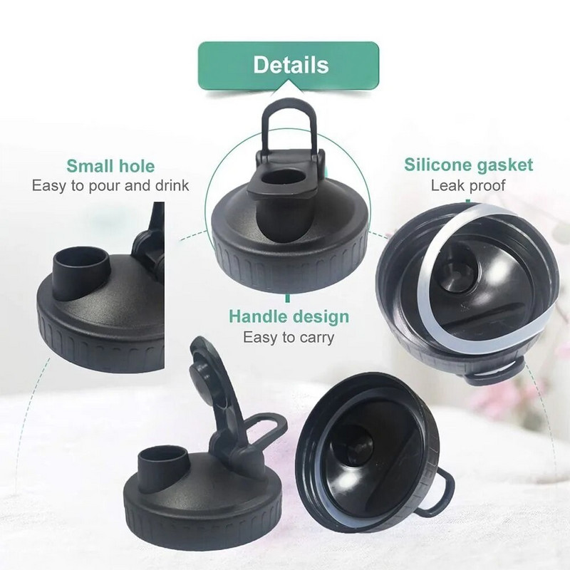 Με πλατύ στόμα καπάκια βάζων Mason με λαβή για στόμιο ροής και στεγανή λειτουργία Μετατρέψτε τα Mason βάζα σας σε στάμνες για ντρέσισμα σαλάτας