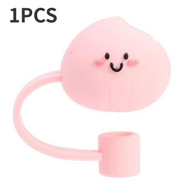 5/1db szilikon szívószál fedők sapka Aranyos virágos szívószál tetők poharakhoz Porálló ivószalma sapkák Újrafelhasználható szívószálak hegyek fedők