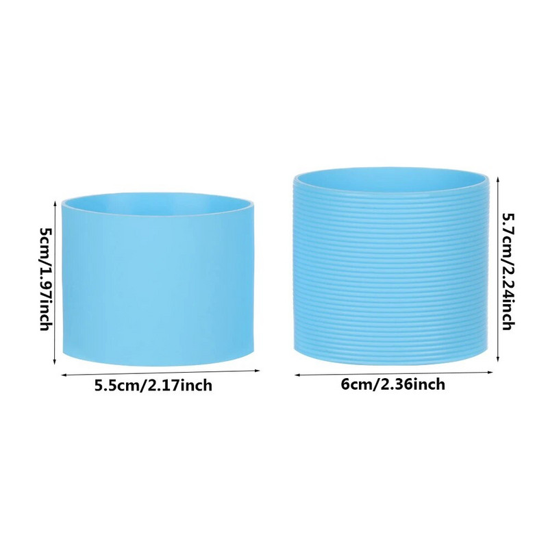 Επιτραπέζια πατάκια αντιολισθητικά Αντιολισθητικά μανίκια κύπελλου σιλικόνης Σουβέρ για κύπελλο νερού Μανίκια μπουκαλιού Μονωτικό κάλυμμα κυπέλλου