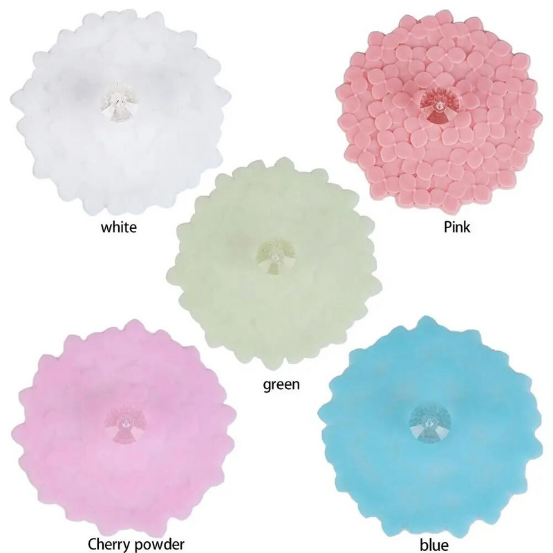 Cherry Blossom hőálló és vízálló csésze fedél Aranyos kis gyémánt környezetbarát és tartós szilikon csésze fedél