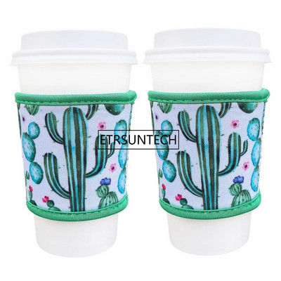 2 DB neoprén hőálló 4 mm vastag, szigetelt, újrafelhasználható forró kávés csésze hüvelyek forró kávéhoz és teához 12-24 oz