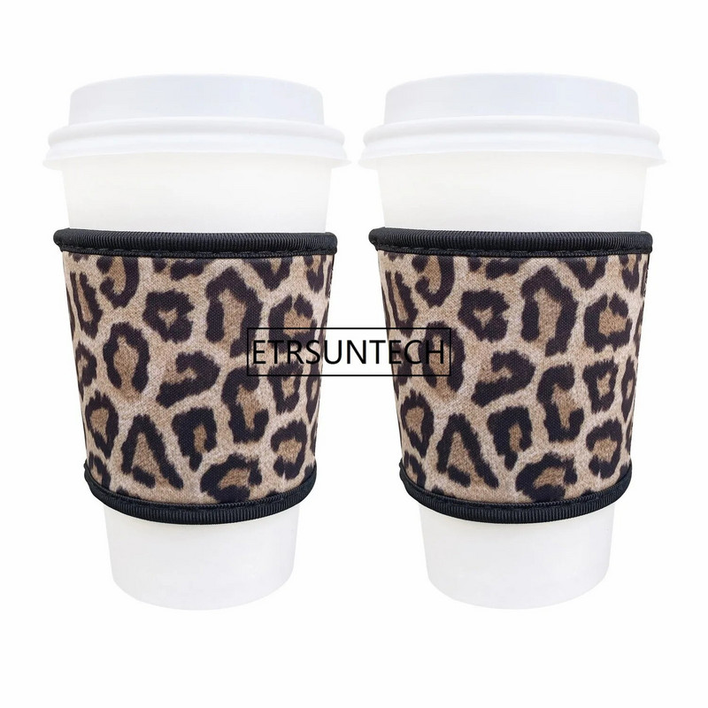 2 DB neoprén hőálló 4 mm vastag, szigetelt, újrafelhasználható forró kávés csésze hüvelyek forró kávéhoz és teához 12-24 oz