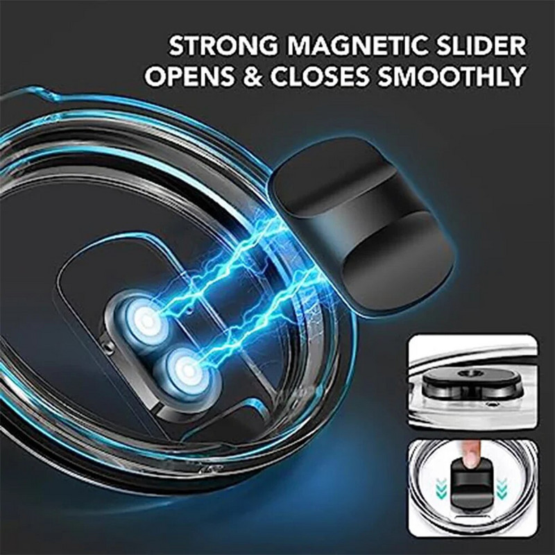 20/30 oz mágneses pohár fedelének cserefedelei, kompatibilisek a Yeti Travel kiömlésmentes csészefedelekkel csúszkakapcsolóval