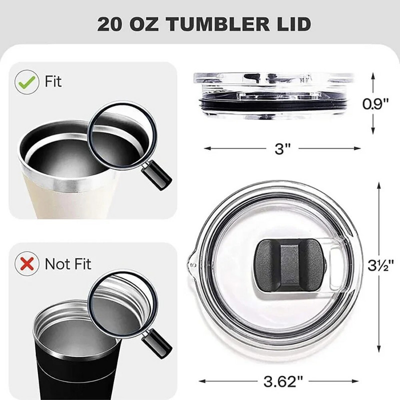 20/30 oz mágneses pohár fedelének cserefedelei, kompatibilisek a Yeti Travel kiömlésmentes csészefedelekkel csúszkakapcsolóval