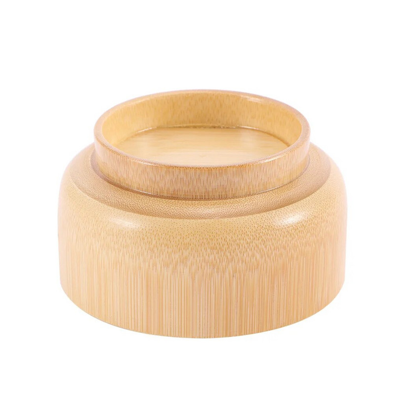 1 τμχ Φυσικό Μπολ Μπαμπού Σκαλιστό στο χέρι Στρογγυλό Μπολ Ασφαλές Μη τοξικό Μπολ Ρυζιού για βρέφη Φιλικό προς το περιβάλλον Επιτραπέζια σκεύη