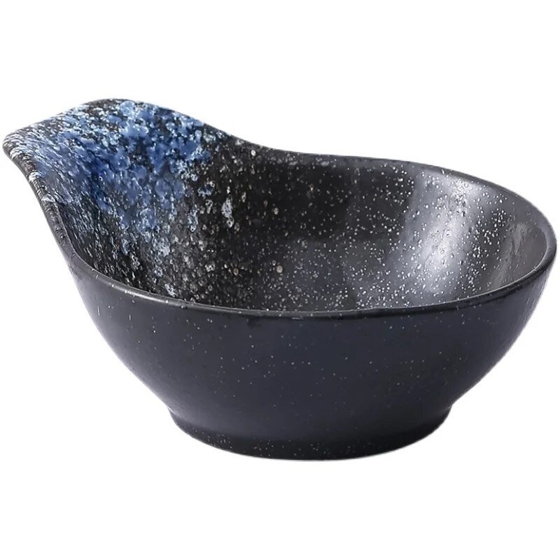 Ιαπωνικό κεραμικό μπαχαρικό Δημιουργικό σνακ πιάτο Vintage πιάτο ντιπ πιάτο ξύδι Μπολ για πιάτα σάλτσας σόγιας με λαβή Επιτραπέζιο σκεύος