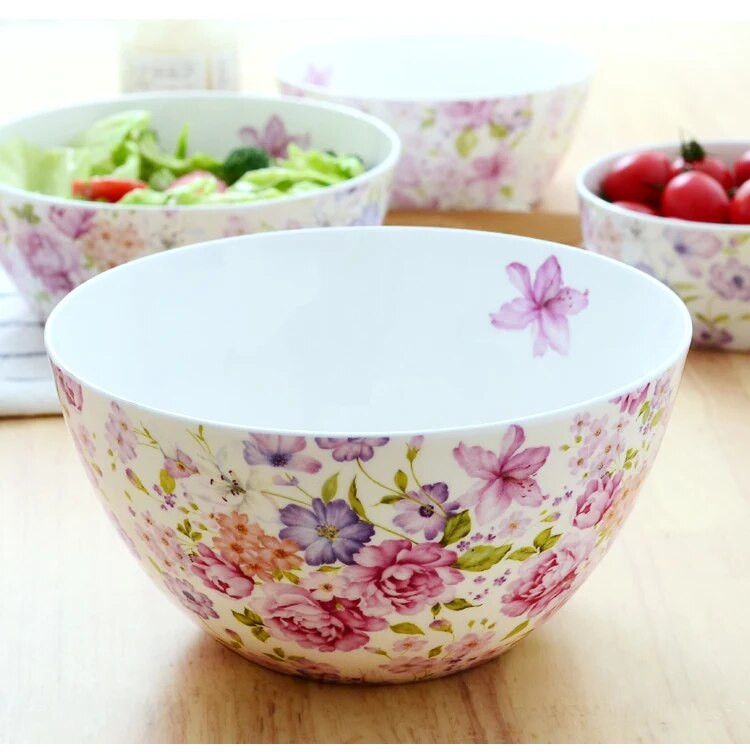 8 ιντσών, μεγάλο μπολ σερβιρίσματος πορσελάνης για δείπνο, πορσελάνινο μπολ για σούπα, κεραμικό μπολ σαλάτας ποπ κορν, σέρβις μπολ ανάμειξης