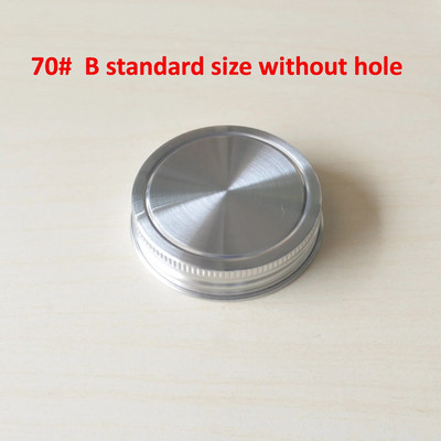 304 Rozsdamentes acél fedelek Mason palackhoz, Mason kanna zárófedél szalma lyukkal, széles száj a befőttespohárhoz Rozsdavédelem