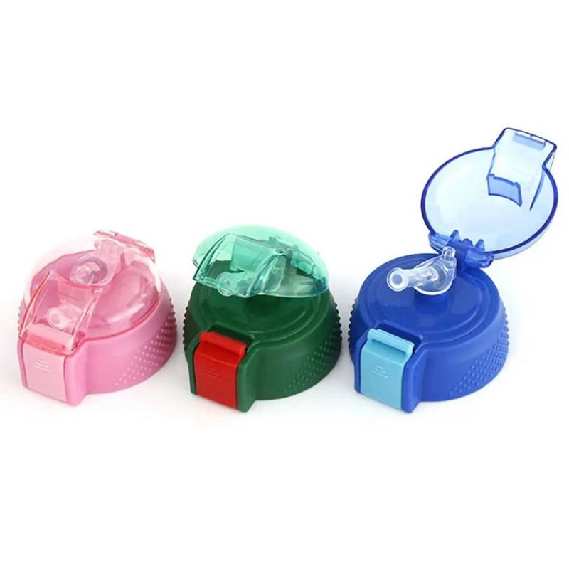 2бр. Термос за многократна употреба със сламка Резервна бутилка за вода Детска чаша Капак Капак за чаша Силиконови капаци за чаши