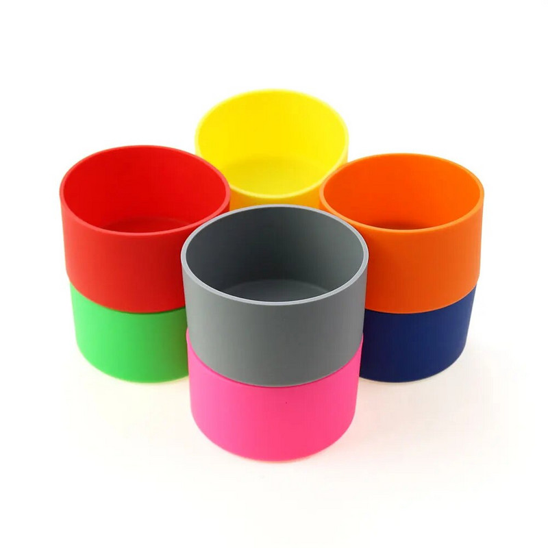 Silicone World Silicone Cup Bottle Cover 7,0CM Heat Insulation Coaster Sleeve Κάλυμμα Κυπέλλου νερού Θήκη 70mm Αντιολισθητικό μανίκι μπουκαλιού