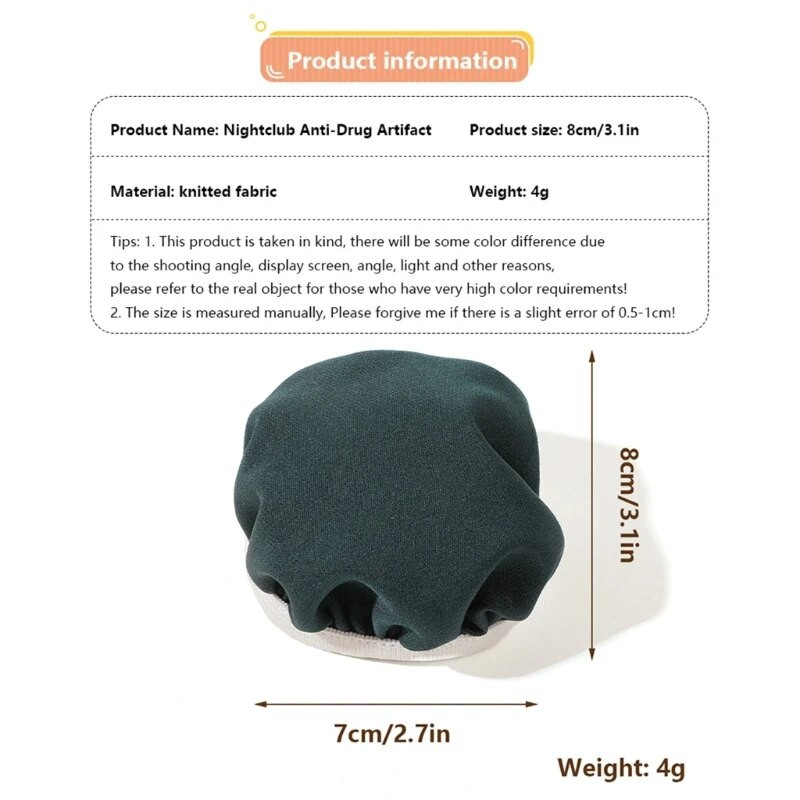 Universal Drink Cover Scrunchie Drink Protector για γυναίκες με άχυρο που πλένεται ελαστικό κάλυμμα ποτηριού Προμήθεια φιάλης KXRE