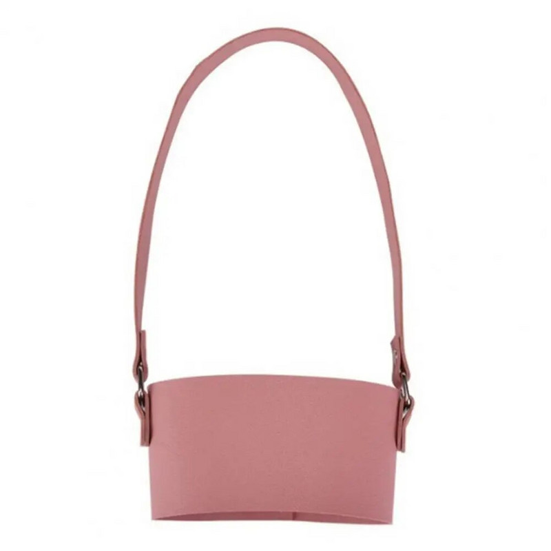 Полезна чанта за чаша за напитки Устойчив на износване държач за бутилка вода Лесен за пренасяне Топлоустойчив държач за чаша за кафе Каишка за окачване