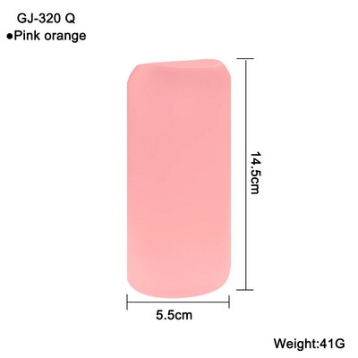 1 buc capac de protecție din silicon pentru pahare termo cilindru drept antiderapant biberon de apă din sticlă antiopărire și izolare termică